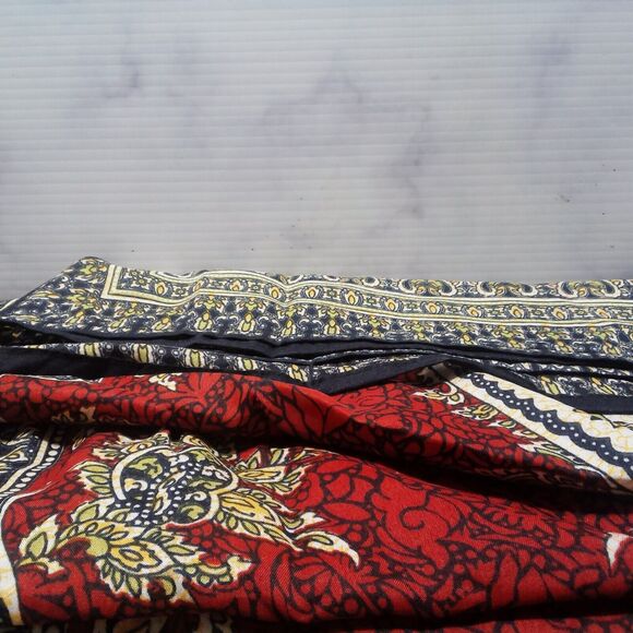 Women Long Kaftan Women One Size Maxi Dress Beach Caftan Poncho Red - Picture 6 of 6